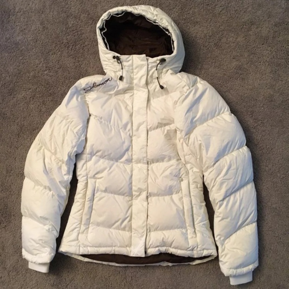 Small women’s Salomon down winter jacket
